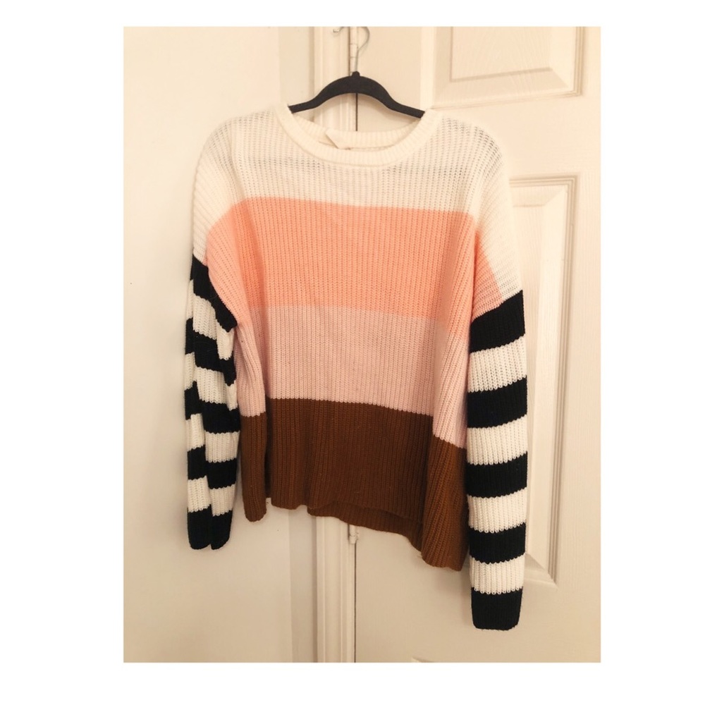Multicolor stripe sweater